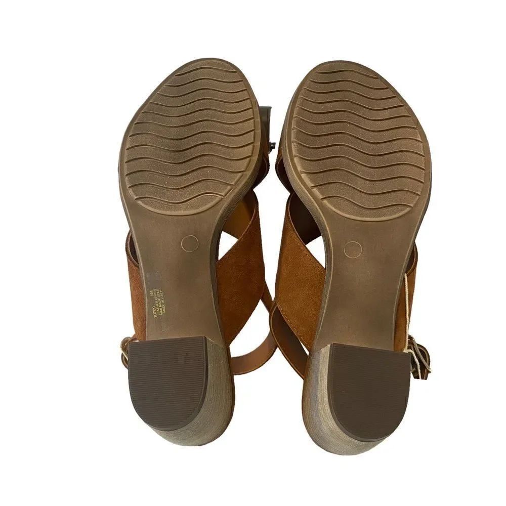 Mariella Rust Brown Suede Ankle Strap Sandals in Ladies Sz. 8M - Picture 6 of 6